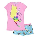 Cinemaware Adventure Time Cartoon Network Womens Pajama Set (Lady Rainicorn Pink)