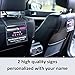 LYFTPersonalized Tips & Ratings Sign, Removable Headrest Display Card Placard Decals (Custom Name Printed), Increase Tips & 5 Star Ratings --- Best Accessory for Rideshare Drivers (2 Pack)
