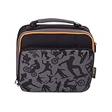 Insulated Lunch Bag - Multi-Compartment Bento Box Carrier Tote - Sports Design for Kids/Adults