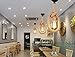 Jorunhe Industrial Pendant Lamp Vintage Edison Nautical Manila Rope Ceiling Light