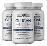 Glucan Elite  Beta 1,3D Glucan 500mg - 60 vcaps | 85% Minimum Active 1,3 Linkage Ultra-Potency Beta Glucan  Highest Bioavailability with BGF-Immune