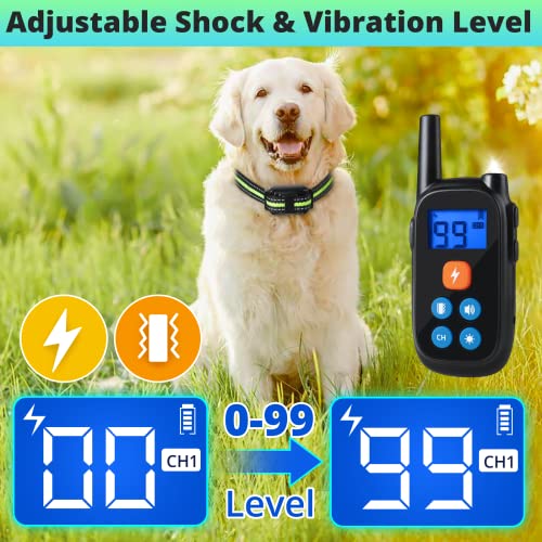 Dog Shock Collar for Large Dog Training Collar Adjustable