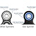 Alptoy Anti-Anxiety 360 Spinner Helps Focusing Fidget Toy Premium Quality Focus Toy for Kids & Adults-Black+Blue