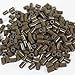 HAIR DE VILLE 500 PCS Silicone Lined Copper Tube Micro Rings Links Beads Linkies For I Tip Stick Glue Hair Extensions (3.5 mm, brown)