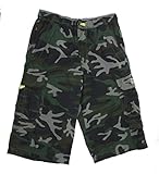 Unionbay® Boys' 100% Cotton Cargo Short With Pull On, Elastic Waist