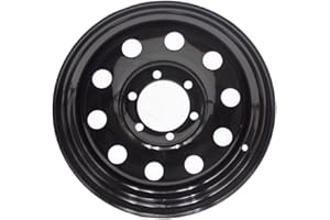YDDVEHI Black 15x6 Tralier Rim Wheel 6 Lug Holes On 5.5 6x5.5 15 inch 15 X 6 X 5.5 Bolt Circle Steel Equipment Trailer Rim Wheel