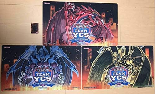 遊戯王 公式 プレイマット Ycs ウリア ハモン ラビエル 3枚セット 英語 希少 レア プレマ Teamdriven
