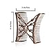 Stretch Double Comb for Thick Wavy Hair - Sturdy Quality, Easy Hairstyles and Long Lasting Updo's (Large, Pretzel Brown, Plastic)