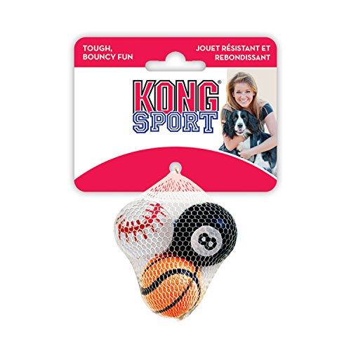 Kong sport balls 3-pack dog toy, x-small, assorted