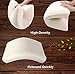 Anatural Latex Pillow, 100% Natural Latex Pillow Breathable Organic Foam Double Zipper Removable Bamboo Cover, Relieve Neck Shoulder Pain, Medium Firm Pillow for Side Back Sleeper (Standard Bread)
