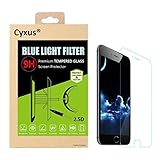 Cyxus Blue Light Filter (Sleep Better) Thinnest [0.2mm] 9H Tempered Glass HD Premium High Definition Clear Film Screen Protector for Apple iPhone 6 / 6s (iPhone6 4.7 inch ONLY) (Blue Light Filter Glass)