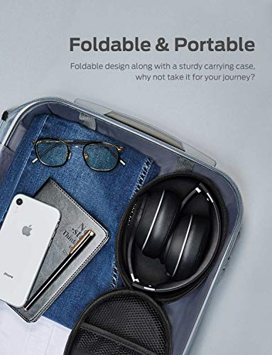 Tribit XFree Tune Bluetooth Headphones Over Ear - Wireless Headphones 40 Hrs Playtime, Hi-Fi Stereo Sound with Rich Bass