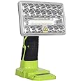 DTEZTECH 18W LED Work Light for Ryobi One+ 18V Li-ion Ni-Cad Ni-Mh Battery, 2000LM Zinc Alloy Flashlight Spotlight with 3 Light Modes, 110 Degree Pivoting Head Indoor Outdoor Use……