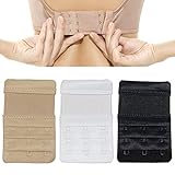 Quintina Ladies Elastic Bra Extender Stretchy 3 hook 3/4 inch Spacing Breathing room