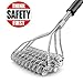 HaRuion Grill Brush, Bristle Free Grill Brush,3-Helix Bristle Free Clean Brush,Food Grade Stainless Steel 316 Barbecue Brush Fits Porcelain,Propane,Electric,Infrared,Iron and Weber Grill Grates,BBQ