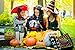 Earthwise Halloween Trick or Treat Bags - Reusable Candy Goodie Totes Baggies Party Favor Bags (6 Pack) 3 Cute Prints - Jackolanterns, Ghosts and Candy Corn