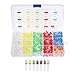 Elfeland 500pcs x 5mm Light Emitting Diode LED Lamp Assorted Kit 7 Color White Red Blue Green Yellow Orange Purple/UV Super Bright & Long Working Time
