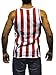 Licensed Mart Men's American Flag Stripes Stars Tank Top Shirt