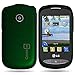 CoverON® Hard Snap-On Shield DARK GREEN RUBBERIZED Faceplate Cover Sleeve Case For LG 800G COOKIE STYLE (TRACFONE) with TRI Removal Tool Case [WCP67]