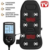 Gideon Neck Back and Thigh Heated Vibrating Massage Seat Cushion with 8 Massaging Modes; Home, Car or Office