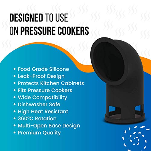 Steam Release Diverter, 360 Rotation Silicone Steam Diverter for