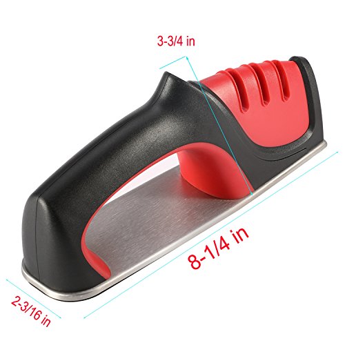 Knife Sharpener Sharpening Tool 3-Stage Diamond Coating, GEYUEYA Home