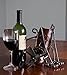 Clever Creations Metal Wine Bottle Holder, Vintage Figurine Wine Rack Décor for Tables, Shelves and Countertops, Sitting Dog
