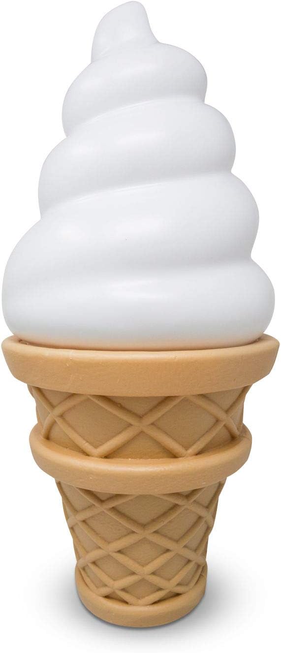 Kwirkworks Ice Cream Cone Decoration Lamp -Giant Ice Cream Cone Lamp | Perfectly Suitable for Ice Cream Party Decoration & Room Decor (Vanilla)