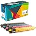 Do it Wiser Compatible Toner Cartridge Replacement for Ricoh Aficio MP C3500 MP C4500 (Black Cyan Magenta Yellow, 4-Pack)