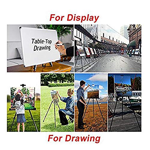 Puyujin Artist Easel Stand Aluminum Field Table Top Floor Art Easels Adjustable Height(Ship from US)