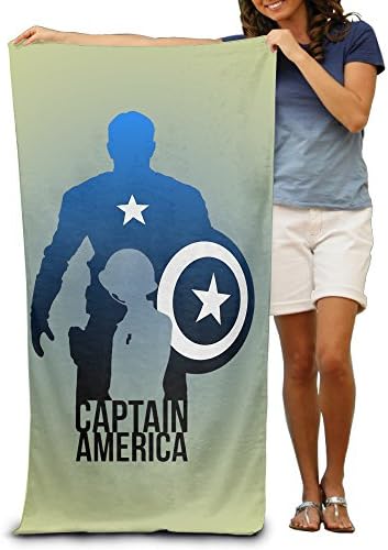 Uotis America Captain Beach Towel Pool Towel Bath Towel For Adults 31.5*51.2 Inches
