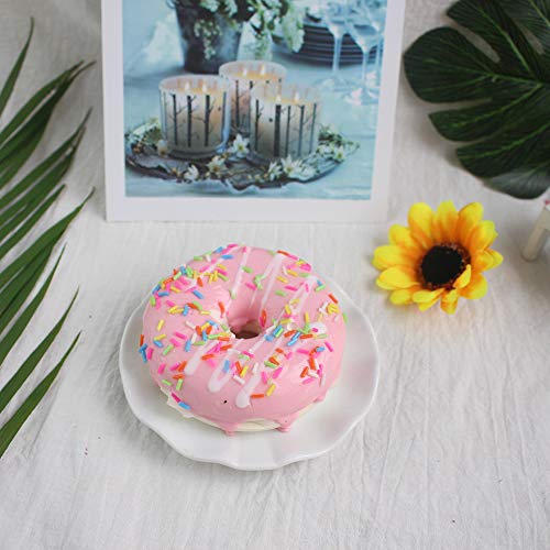 HongTu HT Simulation Food Artificial Fake Food Model Play Food Kids Toy Home Kitchen Party Decoration Store Market Display Photography Props, Color Random (Big Cream Doughnut) - Thumbnail 2
