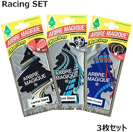 Amazon アルブレマギーク エアフレッシュナー レーシングセット Arbre Magique Racing Set ヨーロッパ版 リトルツリー Littletree 芳香剤 並行輸入品 車用芳香剤 車 バイク