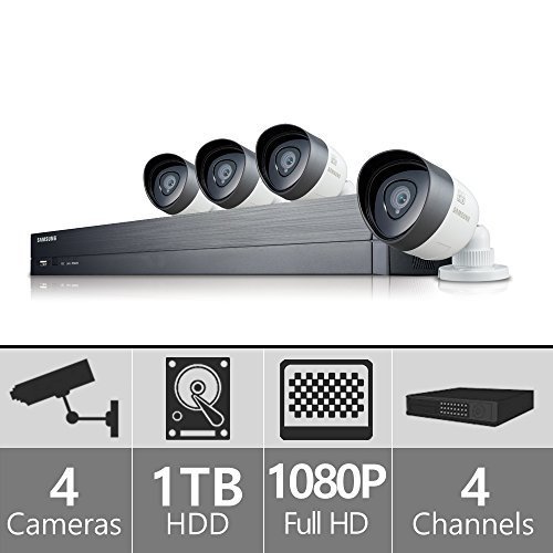 SDH-B73040 - Samsung 4 Channel 1080p HD 1TB Security System with 4 Cameras