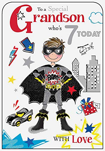 Grandson 7th Birthday Card