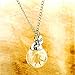 Iumer Crystal Glass Hood DIY Hope Dandelion Necklace