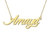Aoloshow Necklace with Name Amaya 18k Gold Plated