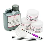 Fashion Zone 120ml Acrylic Powder Liquid Starter Kit with Nail Art Brush Acrylic Nail kit