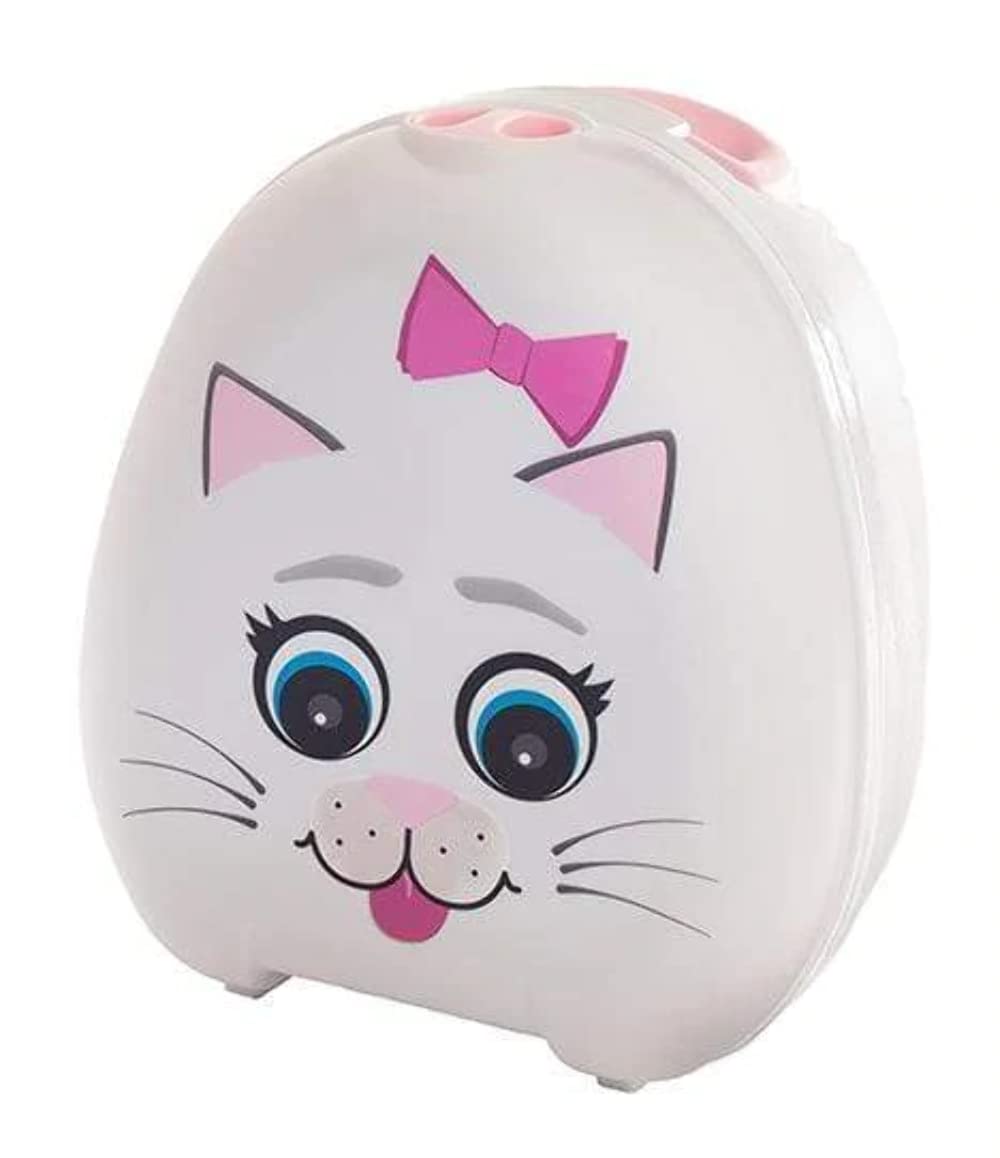 My Carry Potty - Cat Travel Potty, Award-Winning Portable Toddler Toilet Seat for Kids to Take Everywhere