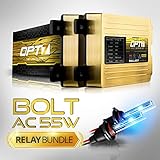 OPT7® Bolt AC 55w HID Xenon Conversion Kit w/ Relay Harness & Capacitors - 2 Year Warranty - H11 (10000K, Deep Blue)