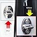 4pcs/lot New Arrival Stainless Steel Door Lock Decoration Cover Door Lock Cover Sticker For A1 A4 A5 A7 A8 Q3 AUDI A3 Q5 Car Styling (white)