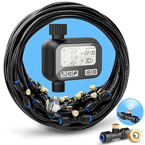 HOMENOTE Automatic Misting Cooling System 91.8FT (28M) Misting Line