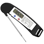 GDEALER Instant Read Thermometer Super Fast Digital Electronic Food Thermometer Cooking Thermometer Barbecue Meat Thermometer with Collapsible Internal Probe for Grill Cooking Meat Kitchen Candy