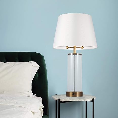 Amazon Com Bedside Table Lamp Modern Diy Decor Fillable