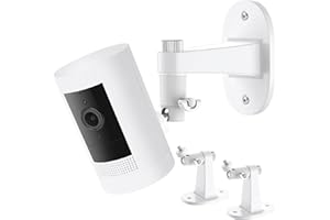 ANNKOIFU 2Pack Camera Wall Mount for Stick Up Cam & Outdoor Cam Plus, 360 Degree Adjustable No Drilling Mount for Outdoor Indoor Camera(White)