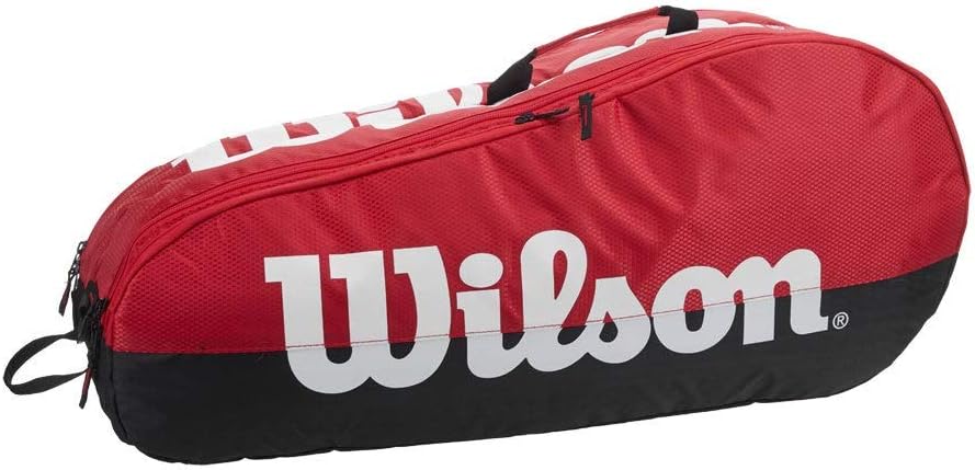 red wilson tennis bag