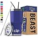 Beast 30 oz Tumbler Stainless Steel Vacuum Insulated Coffee Ice Cup Double Wall Travel Flask (Royal Blue)