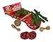 Christmas Dog Rawhide Treat Holiday Stocking Gift Set (Style May Vary)