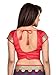 Shonaya Women`S Party Wear Georgette Printed Saree Sari (Red & Blue)