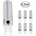 Warmoon G9 LED Light Bulbs, 7W Warm White, 3200K, 360 Degree Beam Angle LED Bulbs (Pack of 6)